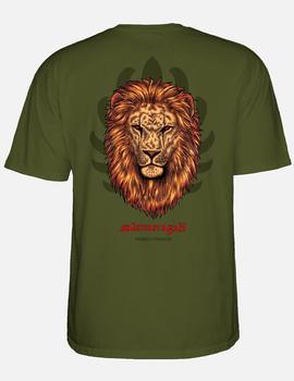 Camiseta POWELL PERALTA SALMAN AGAH LION - Military Green