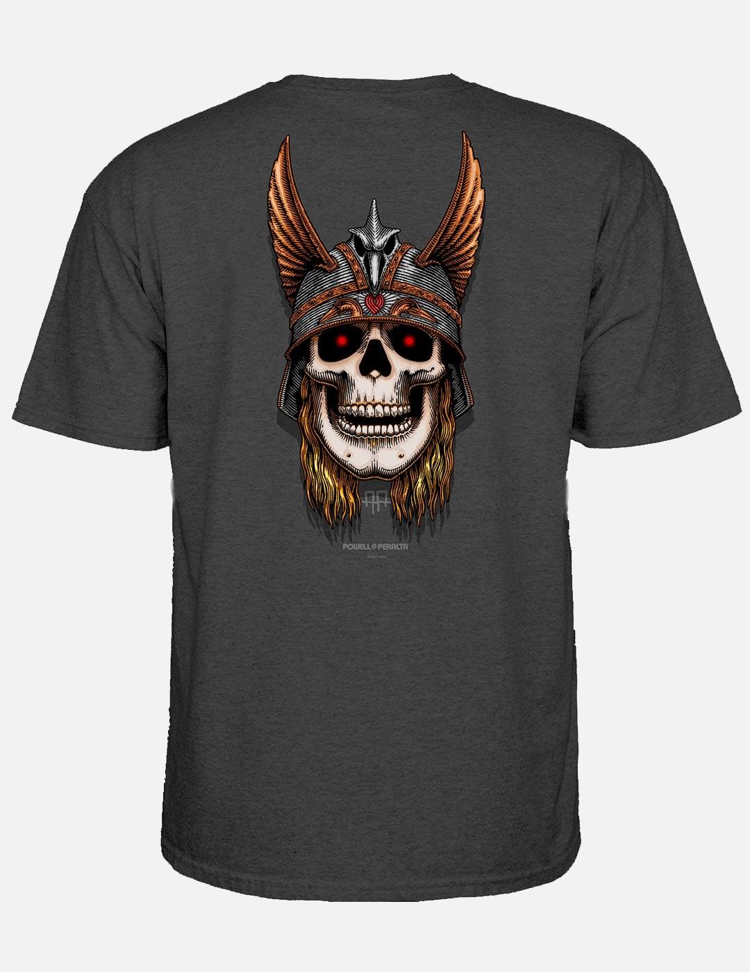 Camiseta POWELL PERALTA ANDY ANDERSON SKULL - Ch. Heather