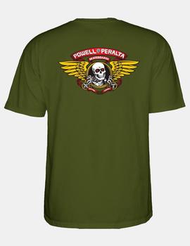 Camiseta POWELL PERALTA WINGED RIP - Military Green