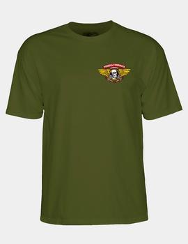 Camiseta POWELL PERALTA WINGED RIP - Military Green