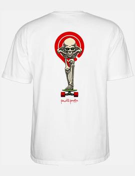 Camiseta POWELL PERALTA TUCKING SKELETON - Blanco