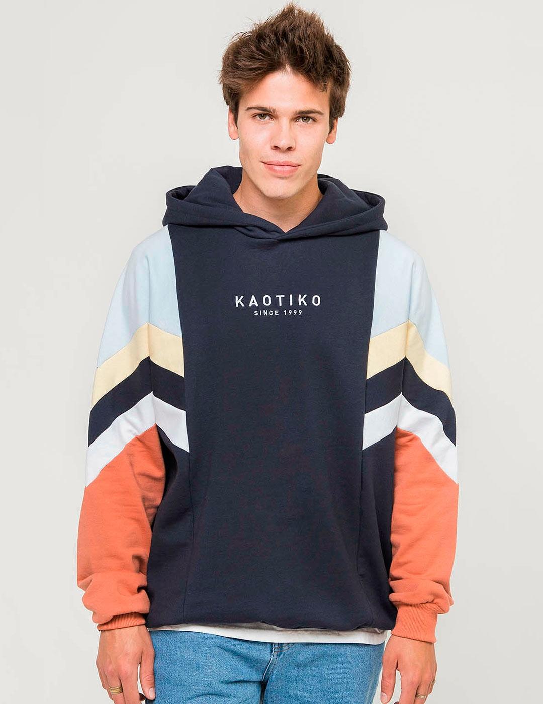 Sudadera Capucha KAOTIKO EWAN Marino Azul Candy