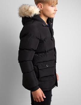 Cazadora ILLUSIVE LONDON PUFF PARKA - BLACK