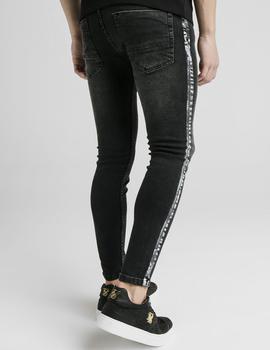 Pantalón STRIPE DENIM - WASHED BLACK