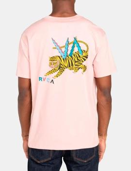 Camiseta RVCA ML TIGER - Pale Mauve