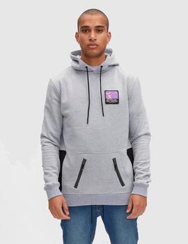 Sudadera Capucha HYDROPONIC PCH PINK SHOW -Heather Grey