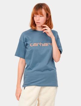 Camiseta CARHARTT W' SCRIPT - Icesheet / Sediment