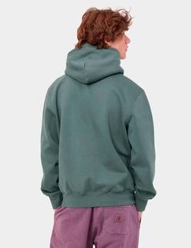 Sudadera Capucha CARHARTT SWEAT - Eucalyptus / Frasier