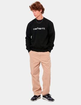 Sudadera Crew CARHARTT SWEAT - Black White