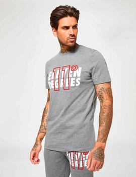 Camiseta 11 DEGREES LARGE LOGO - Charcoal Marl