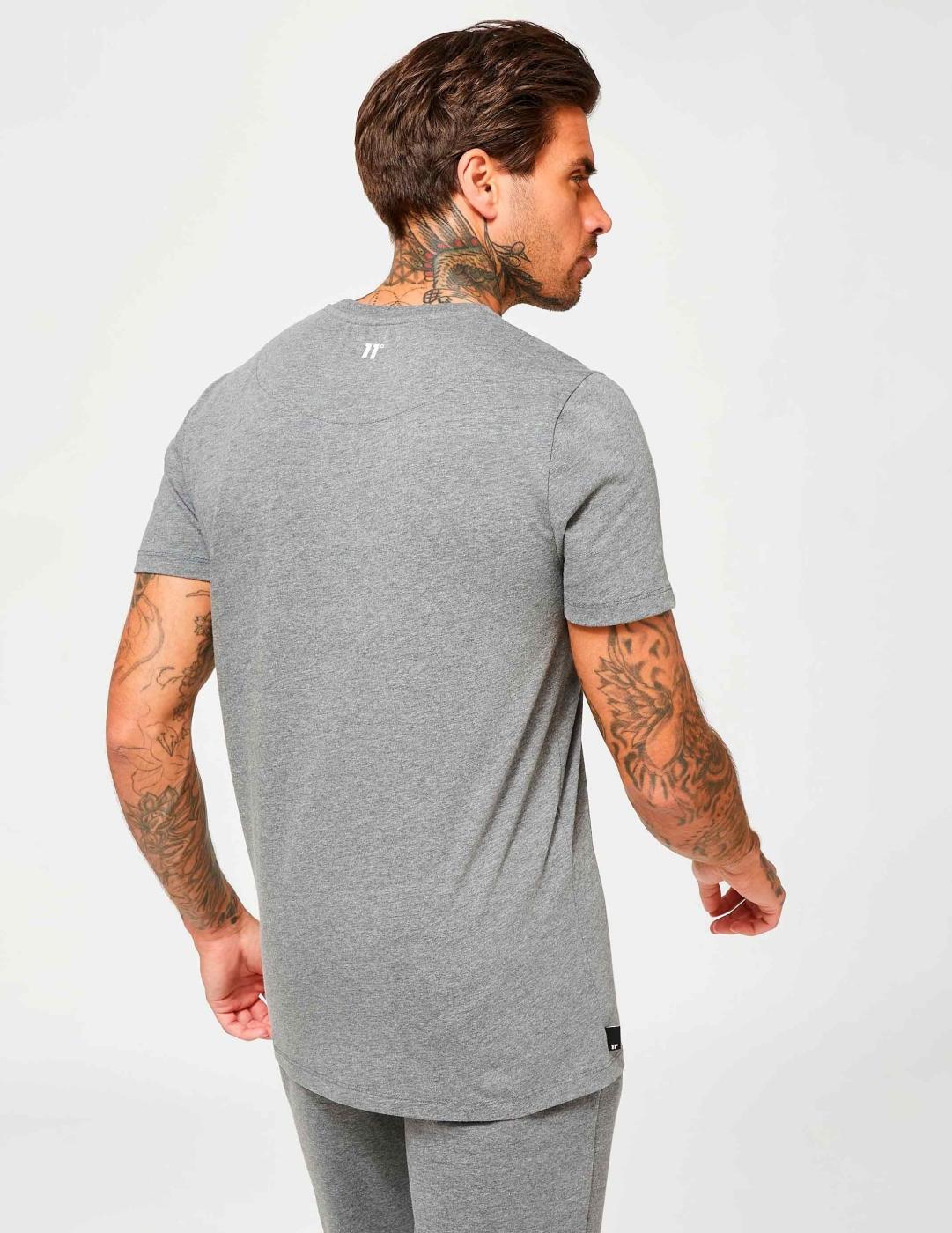 Camiseta 11 DEGREES LARGE LOGO - Charcoal Marl