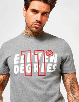 Camiseta 11 DEGREES LARGE LOGO - Charcoal Marl