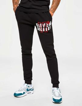 Pantalón 11º LARGE LOGO REGULAR FIT JOGGERS - Black