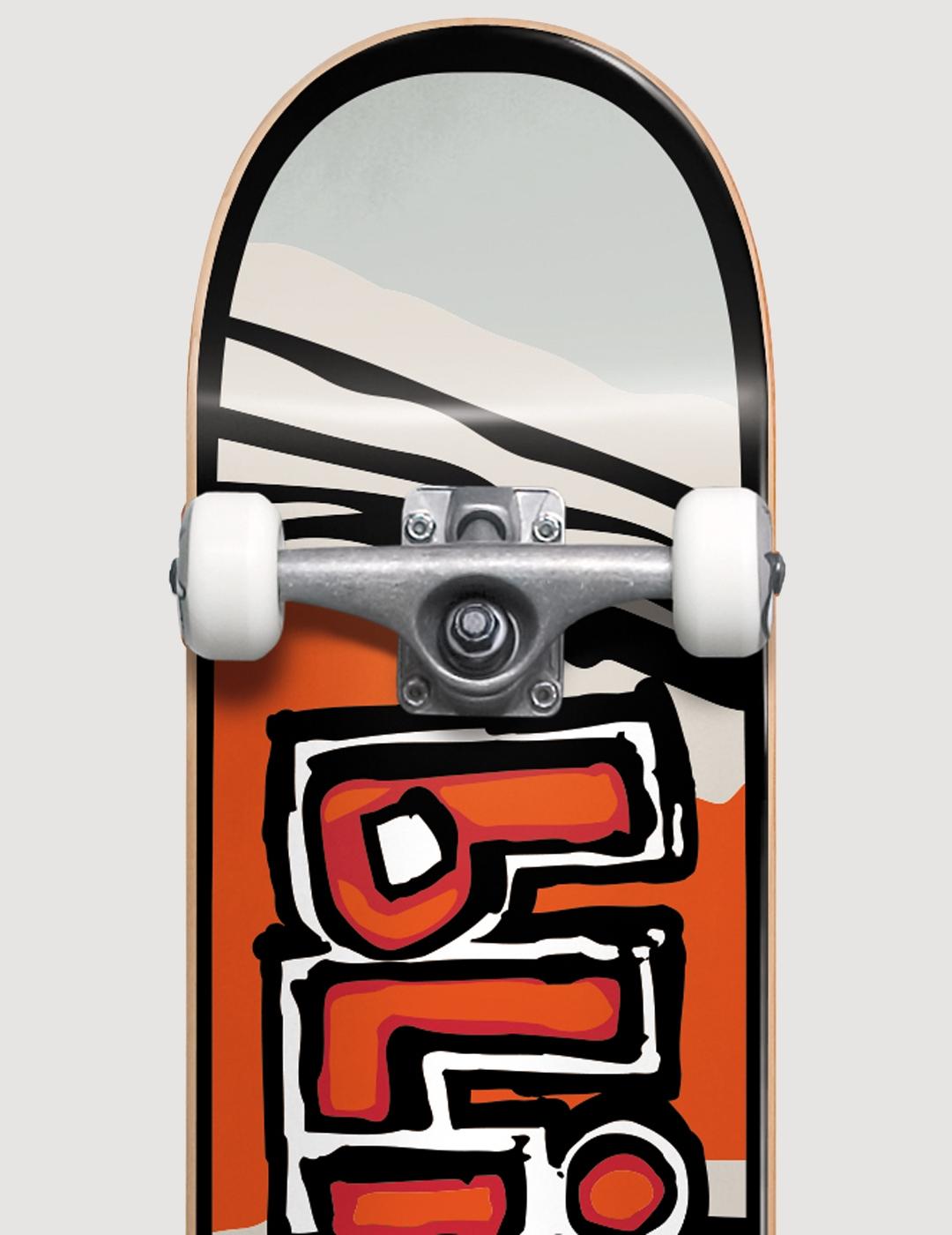 Skate Completo OG TIGER STRIPE YTH 7' - Red Orange