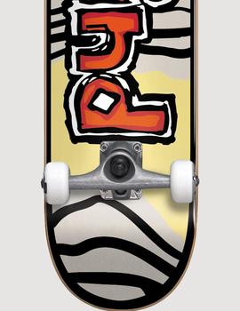 Skate Completo OG TIGER STRIPE YTH 7' - Red Orange