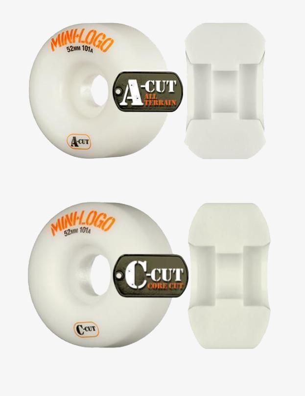 Ruedas Skate MINI LOGO A-CUT 54mm - 101a - Verde (4 Ruedas)