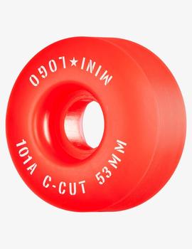 Ruedas Skate MINI LOGO C-CUT 53mm - 101a - Rojo (4 Ruedas)