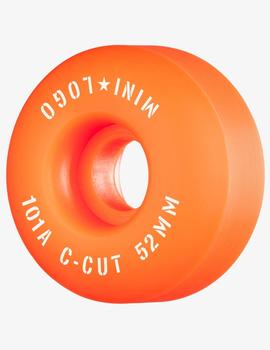 Ruedas Skate MINILOGO C-CUT 52mm - 101a - Naranja (4 Ruedas)