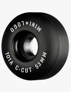 Ruedas Skate MINI LOGO C-CUT 53mm - 101a - Negro (4 ruedas)