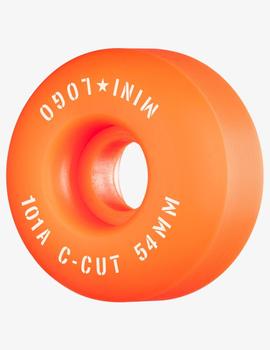 Ruedas Skate MINILOGO C-CUT 54mm - 101a - Naranja (4 Ruedas)