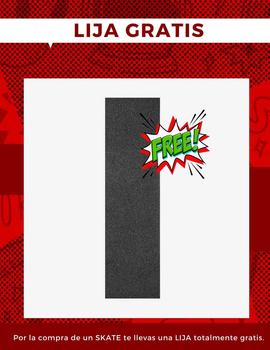 Tabla Skate ALMOST PEACE OUT HYB 8.125' - Red (Lija gratis)