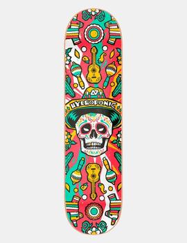 Tabla Skate HYDROPONIC MEXICAN SKULL 8.0' - Red