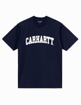 Camiseta Carhartt UNIVERSITY - Dark Navy / White