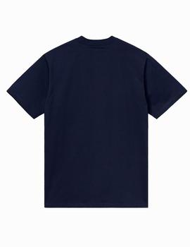 Camiseta Carhartt UNIVERSITY - Dark Navy / White