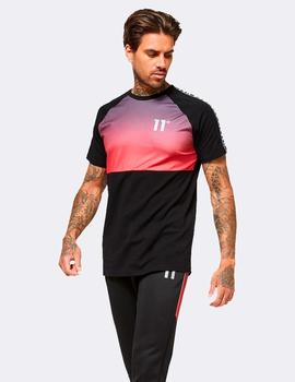 Camiseta 11 DEGREES CUT & SEW MUSCLE FIT - Black Goji Berry