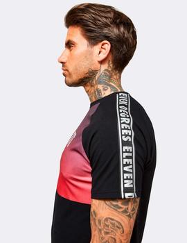 Camiseta 11 DEGREES CUT & SEW MUSCLE FIT - Black Goji Berry