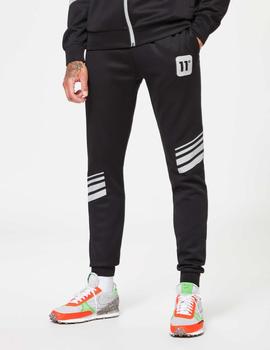 Pantalón 11 DEGREES STRIPE PRINT TRACK - Black Siver Reflect