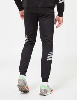 Pantalón 11 DEGREES STRIPE PRINT TRACK - Black Siver Reflect