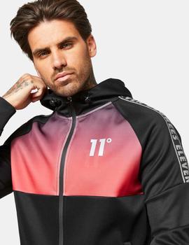Sudadera Capucha CUT & SEW OMBRE TRACK - Black Goj