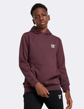 Sudadera Capucha JR CORE SMALL LOGO - Mulled Red