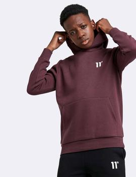 Sudadera Capucha JR CORE SMALL LOGO - Mulled Red