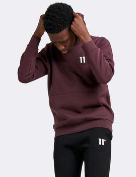 Sudadera Capucha JR CORE SMALL LOGO - Mulled Red