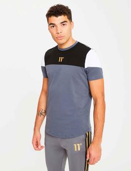 Camiseta 11DEGREES CUT AND SEW MUSCLE FIT - Anthracite Black