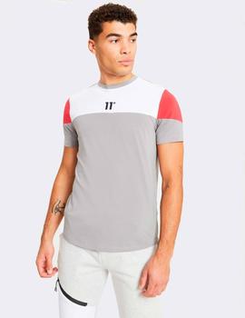 Camiseta 11DEGREES CUT AND SEW MUSCLE FIT - Silver White Inf