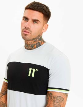 Camiseta 11 DEGREES CUT AND SEW RIB MUSCLE FIT - Vapour Grey