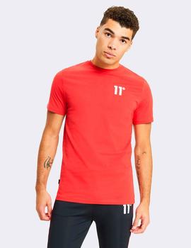 Camiseta 11 DEGREES BOX GRAPHIC - True Red White