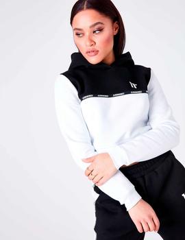 Sudadera 11 DEGREES CROPPED CUT AND SEW PULLOVER - White Blk