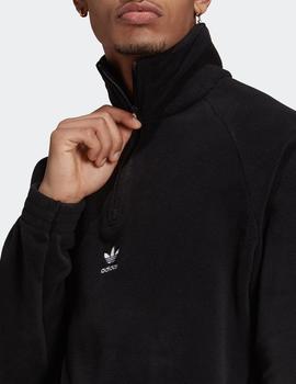 Forro Polar TREFOIL TEDDY FLEECE HALF ZIP - Black