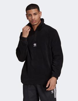 Forro Polar TREFOIL TEDDY FLEECE HALF ZIP - Black