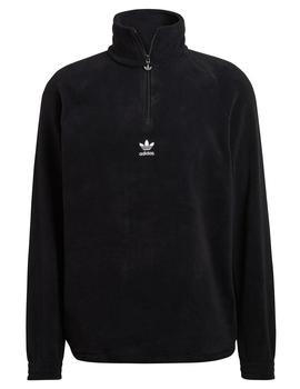 Forro Polar TREFOIL TEDDY FLEECE HALF ZIP - Black