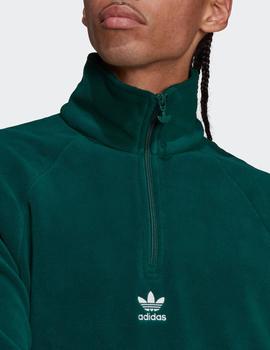 Forro Polar TREFOIL TEDDY FLEECE HALF ZIP - Collegiate Green