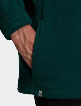 Forro Polar TREFOIL TEDDY FLEECE HALF ZIP - Collegiate Green