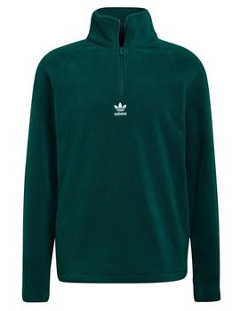 Forro Polar TREFOIL TEDDY FLEECE HALF ZIP - Collegiate Green