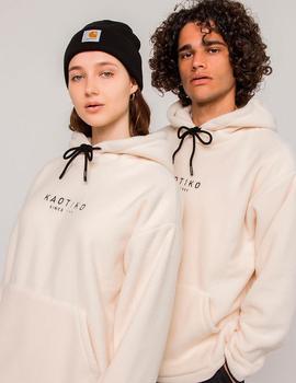 Sudadera Capucha KAOTIKO POLAR - Marfil