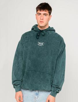 Sudadera Capucha KAOTIKO WASHED - Brightness Green