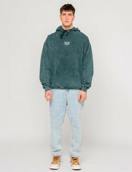 Sudadera Capucha KAOTIKO WASHED - Brightness Green